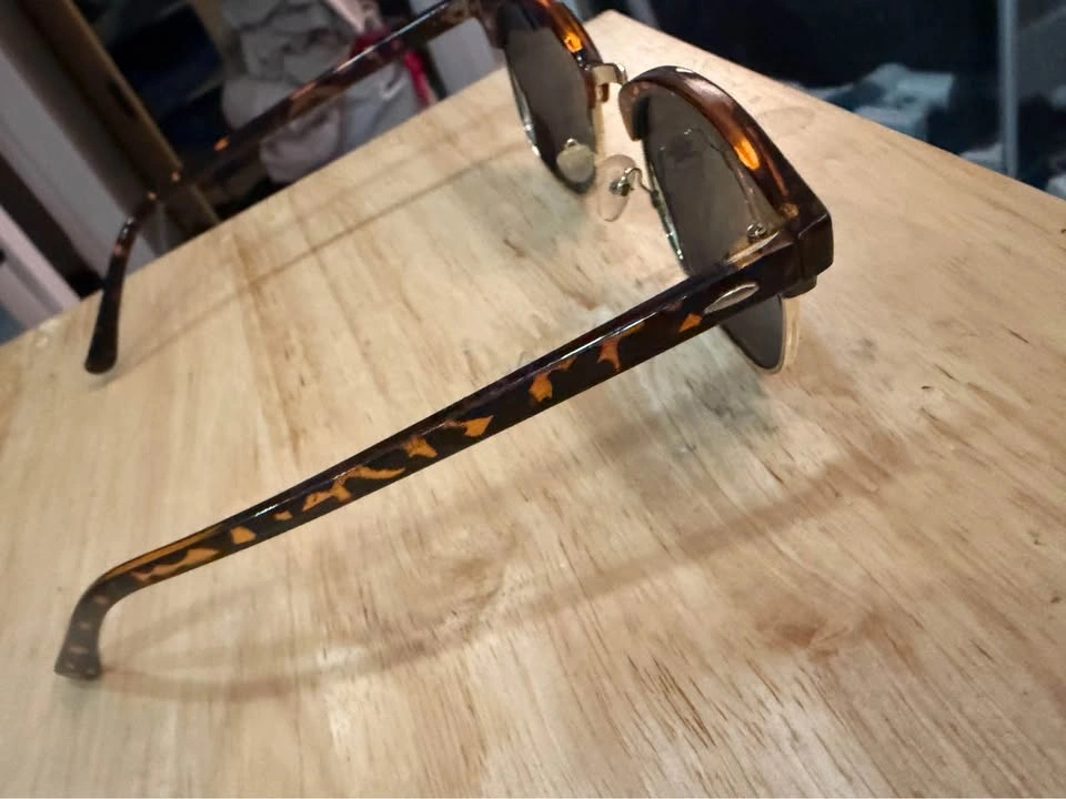 Tortoiseshell Clubmaster Style Sunglasses - photo 2