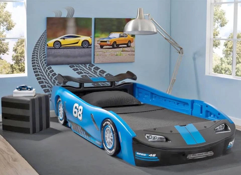 Children Turbo Race Car Twin Bed