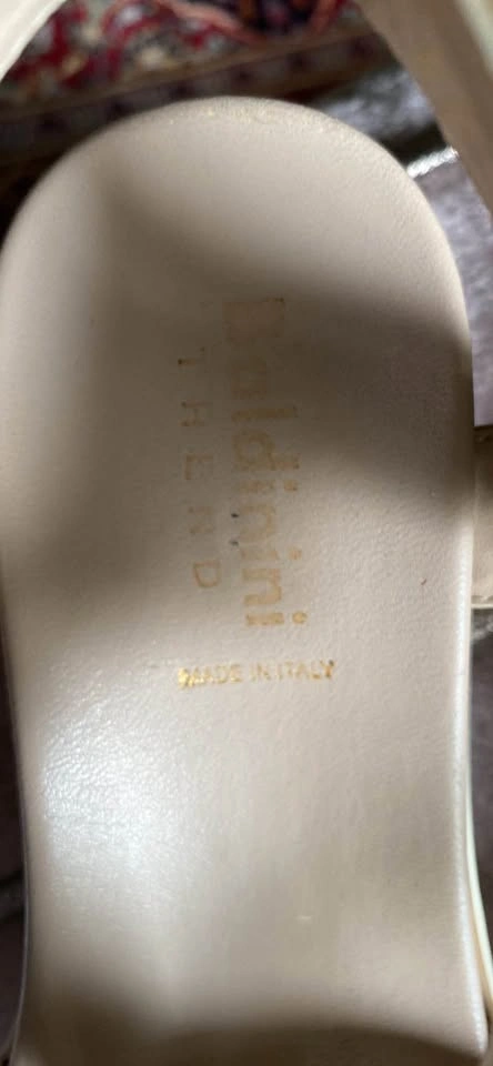BALDININI Made In Italy Cream/Tan Platform Leather Sandals - photo 4