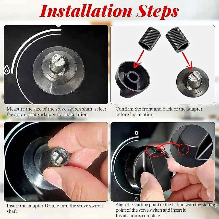 Leanocksa Universal Oven / Stove Control Knob Replacement Set
