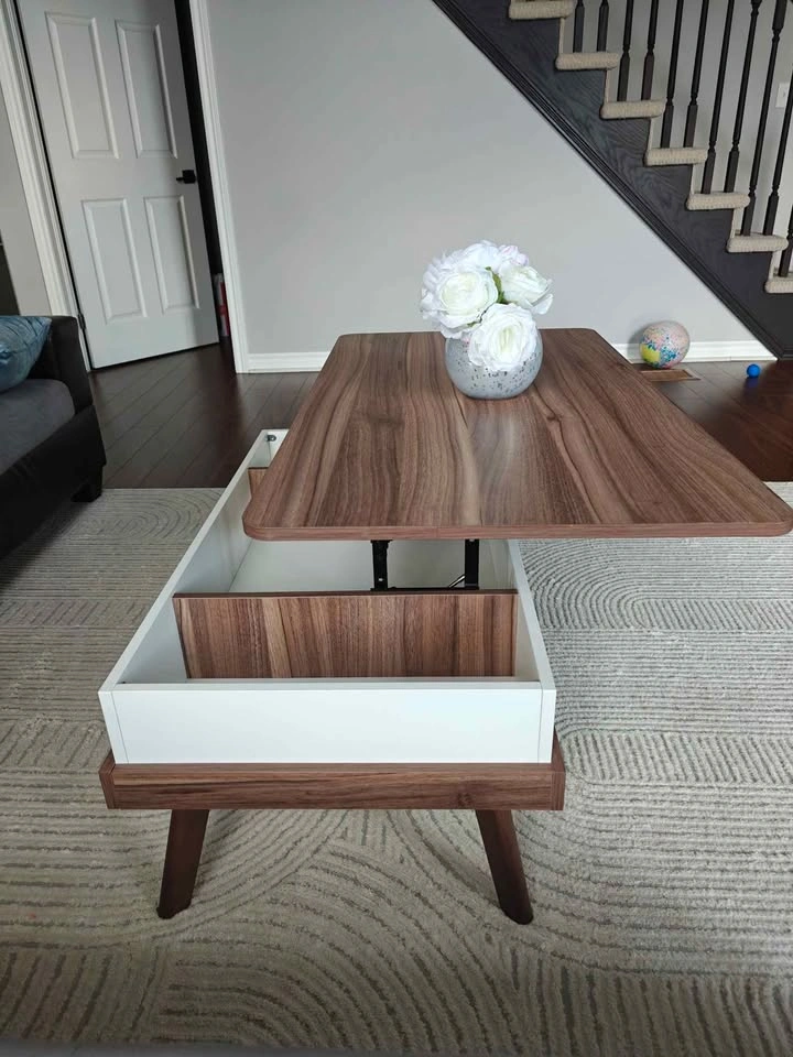 Lifttop coffee table with storage - photo 3