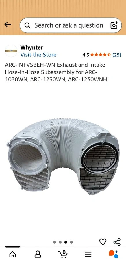 Whynter ARC-INTVSBEH-WN Exhaust/Intake Hose for ARC-1030WN⚽