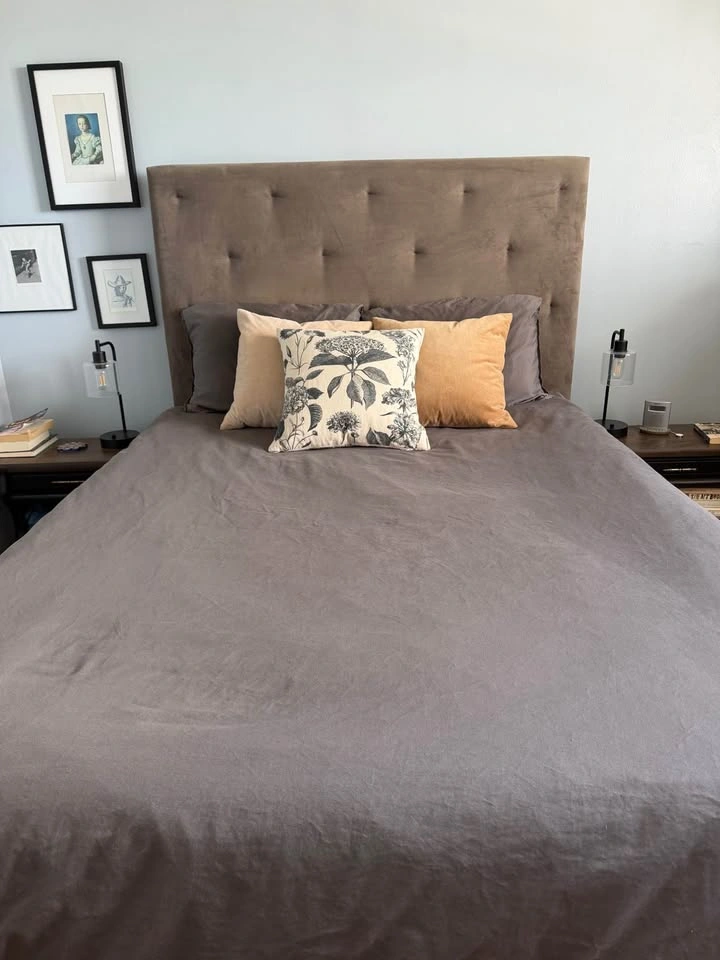 West Elm headboard with optional bed frame - queen size - photo 2