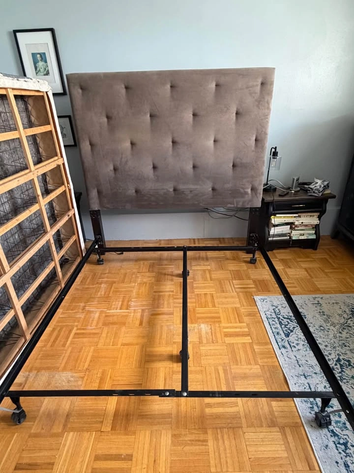 West Elm headboard with optional bed frame - queen size - photo 4