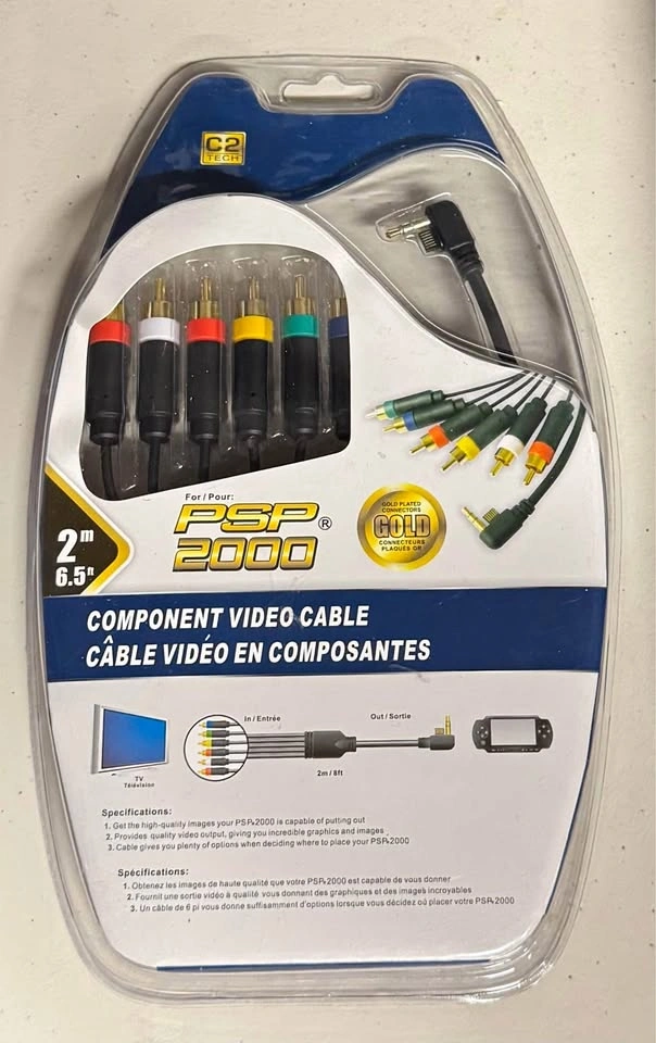 PSP 2000 Component Cable Brand New