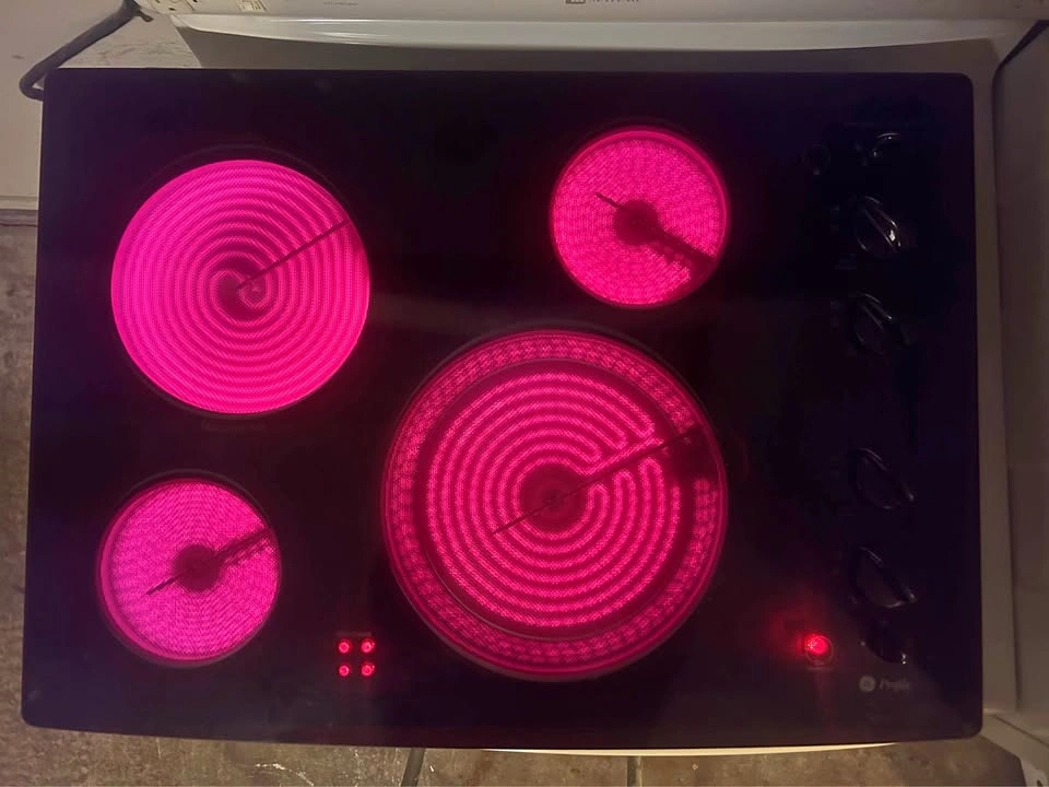GE Profile Black Flat Top Cooktop