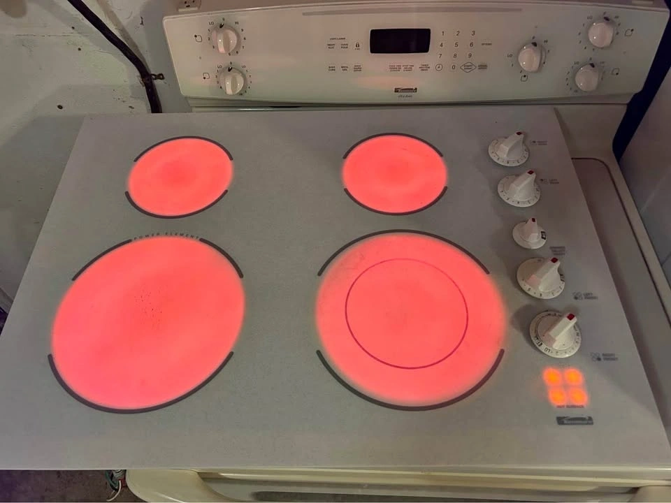 Kenmore White Flat Top COOKTOP / STOVETOP