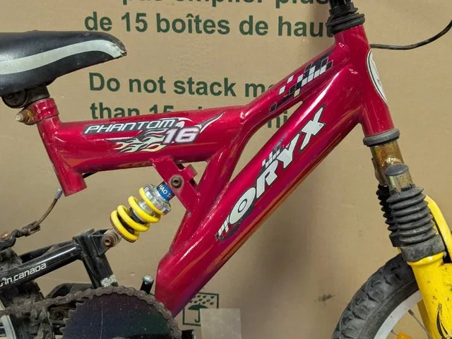 16" wheels, Kids Full Suspension Bike, Oryx Phantom, Age 3-8 - photo 2