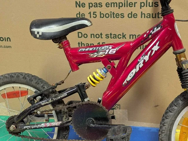 16" wheels, Kids Full Suspension Bike, Oryx Phantom, Age 3-8 - photo 3