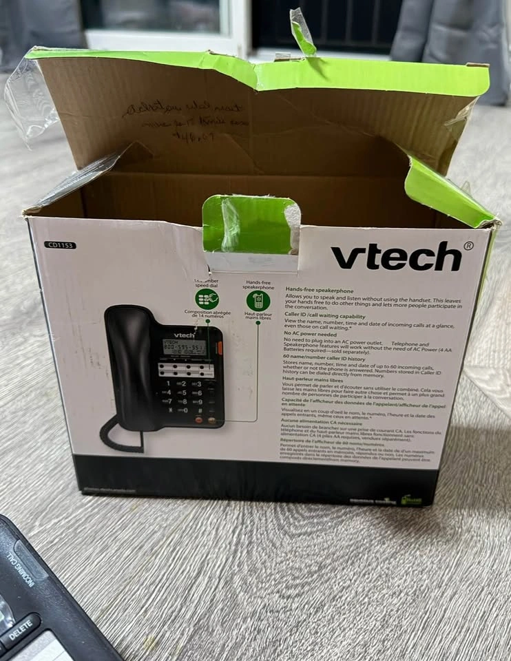 Open Box - VTech Corded Speakerphone with Caller ID - photo 2