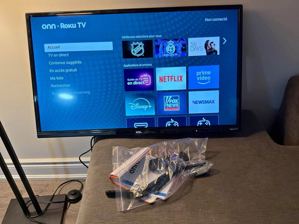 New - Onn. 32” FHD 1080p Roku Smart TV