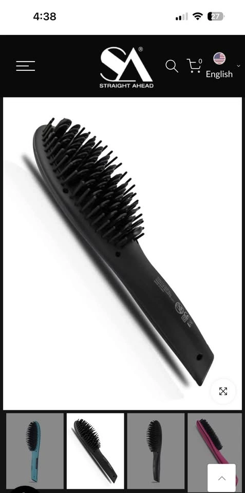 Brand New Straight ahead ceramic straightening brush - photo 5