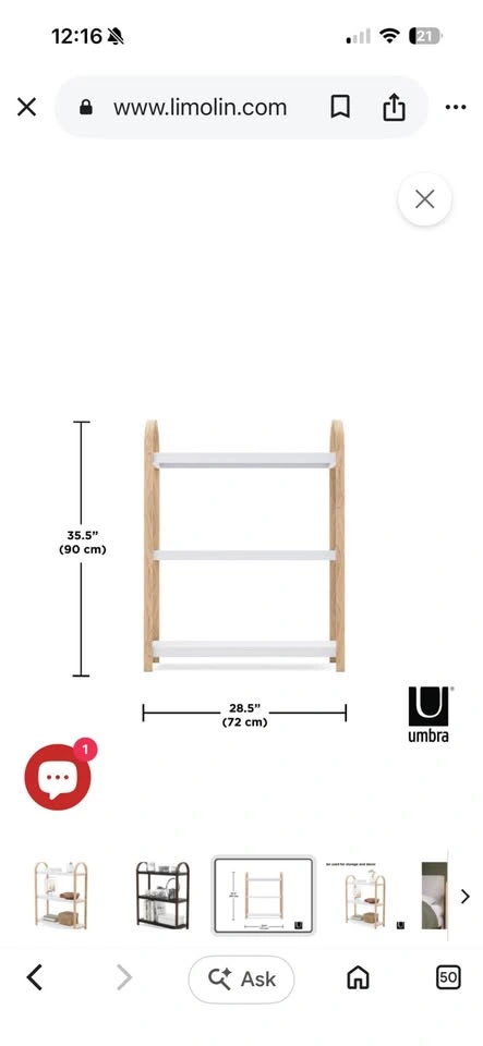 Umbra Bellwoods 3 Tier Shelf - photo 3