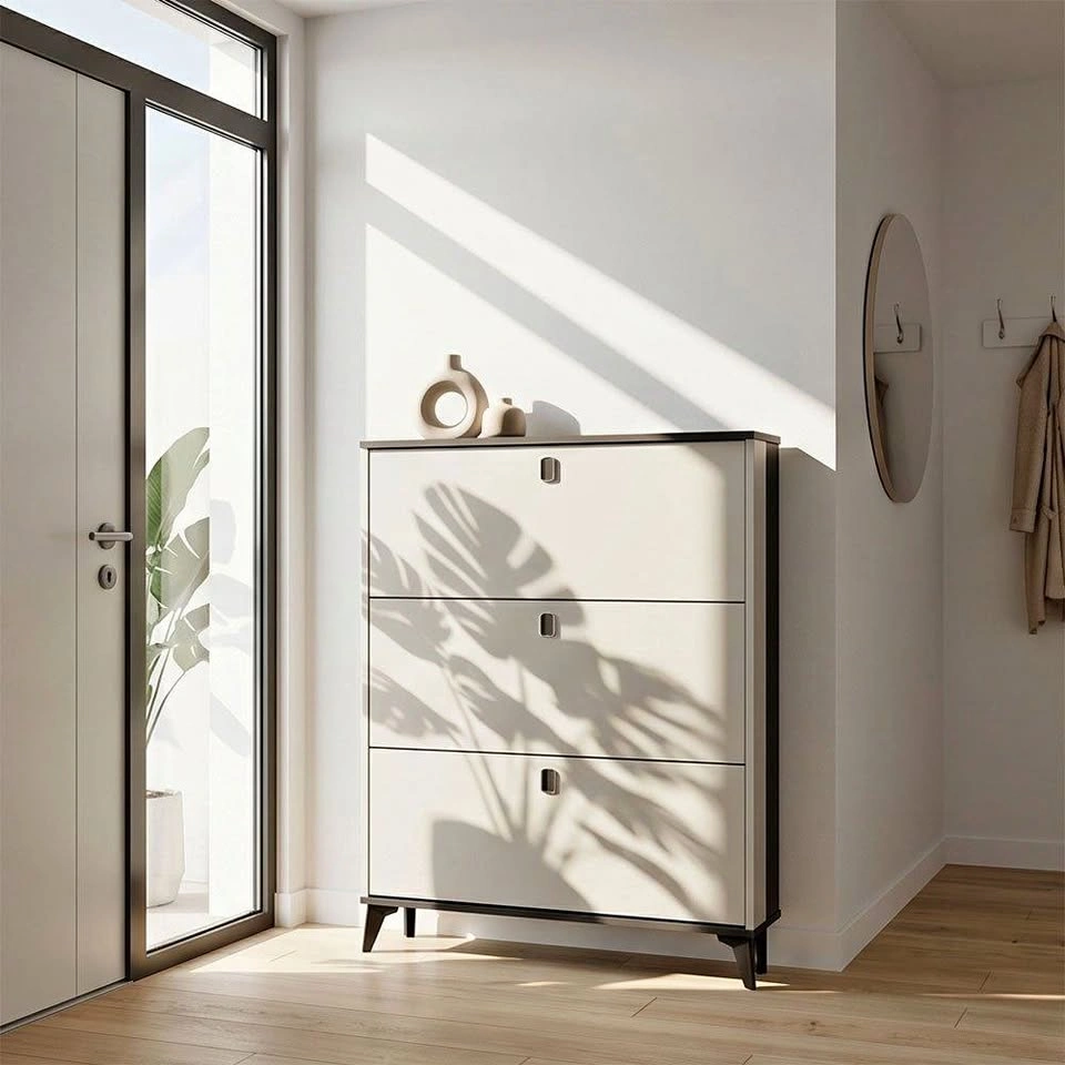Minimalist Hidden Shoe Storage Cabinet - Multiple Sizes