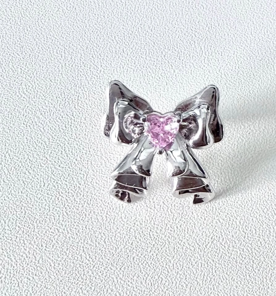 New (tried on) Ear clips ear cuff white gold plated - photo 3