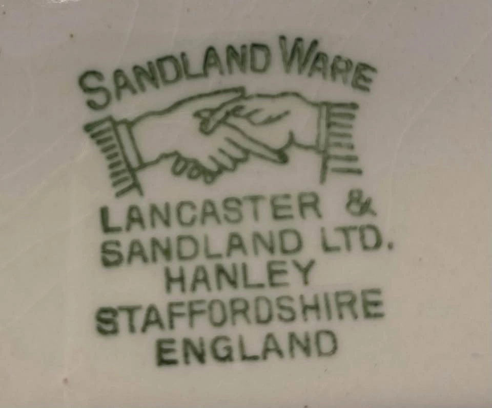 Vintage Lancaster Sandland Gold Luster Creamer, Sugar Bowl & Tra - photo 4