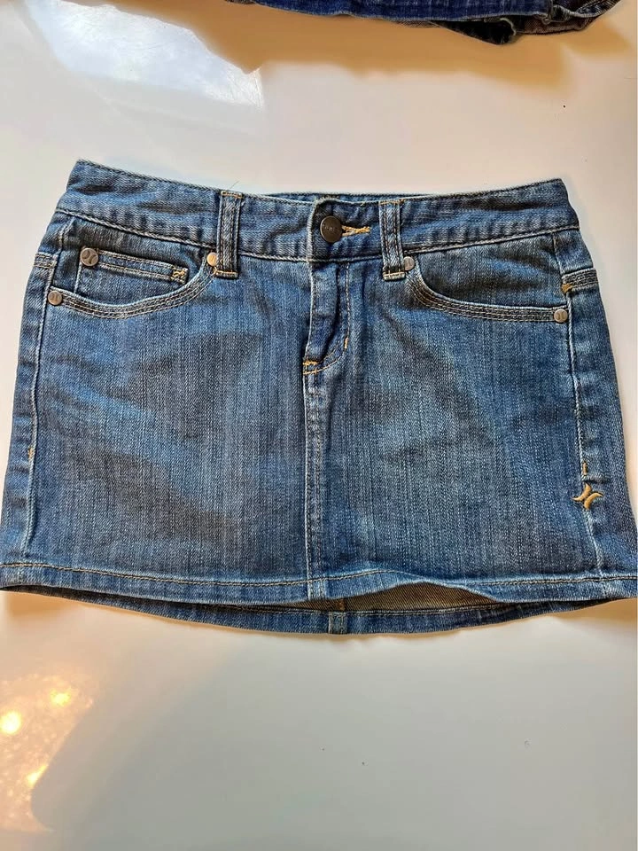 ⚽ Denim mini skirt