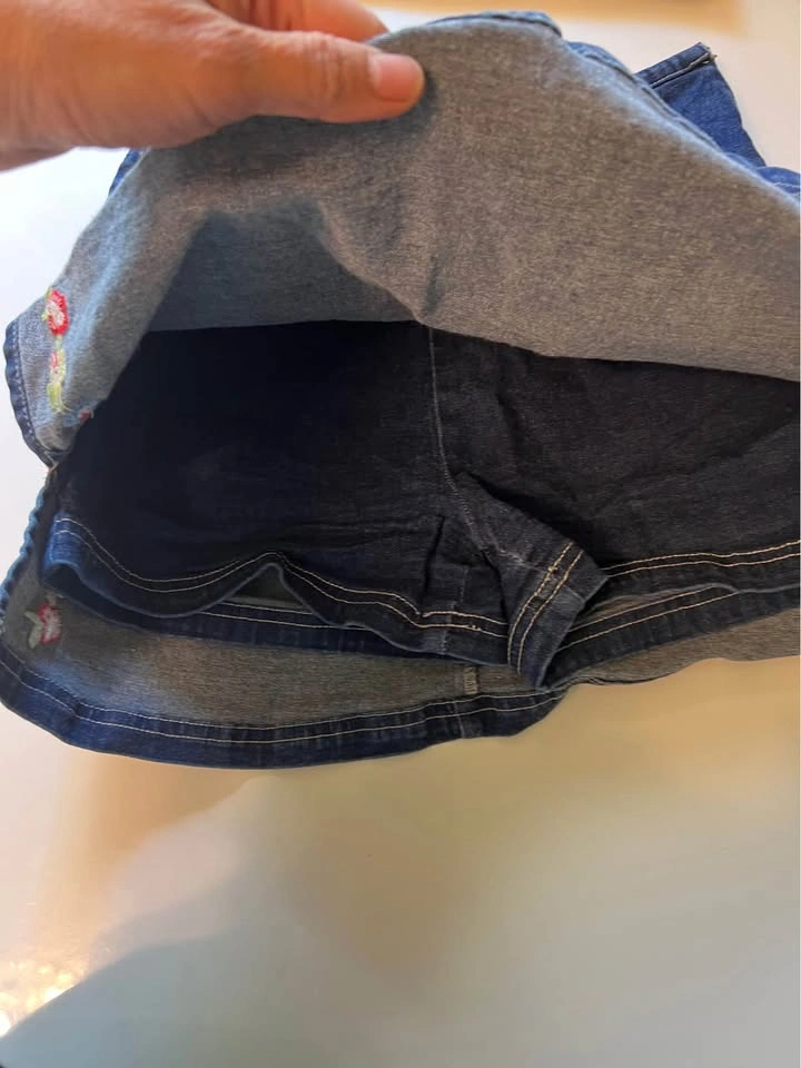 ⚽ Denim Skirt with attached Shorts - photo 2