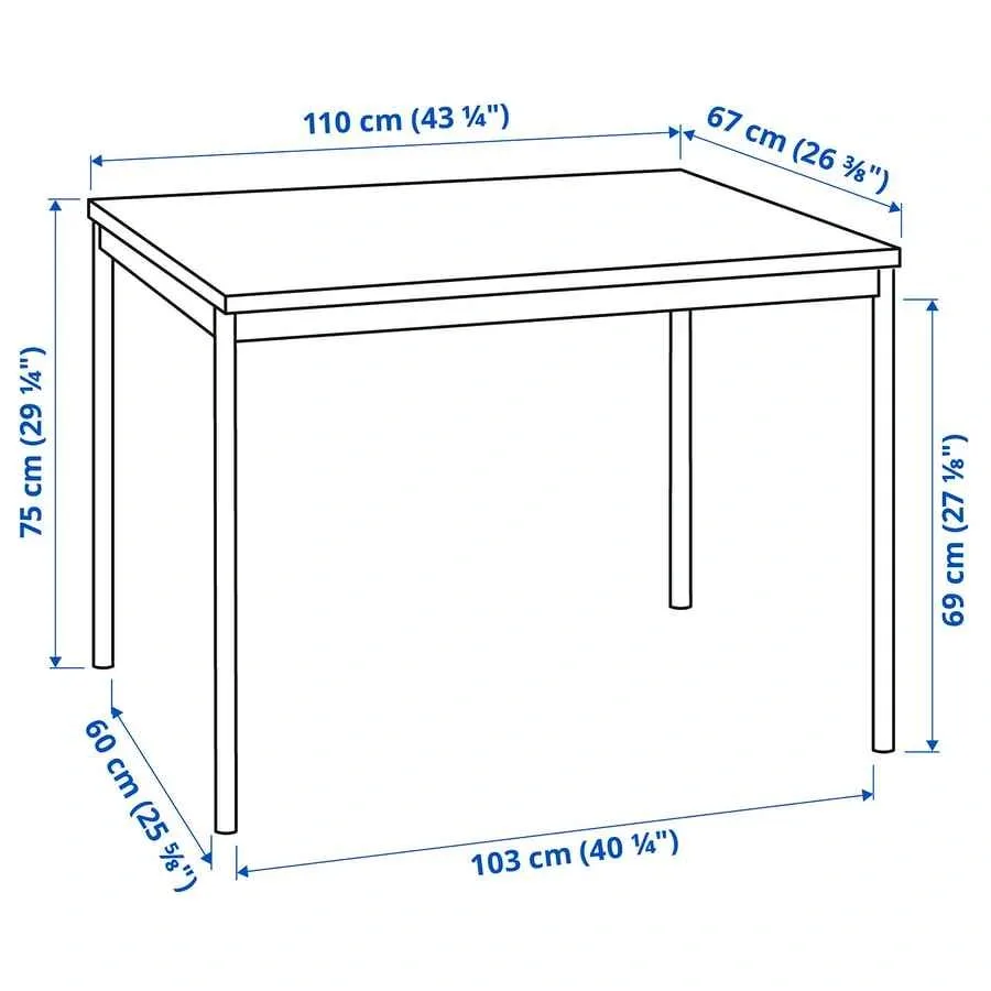 Black Wood-Grain Table - photo 3