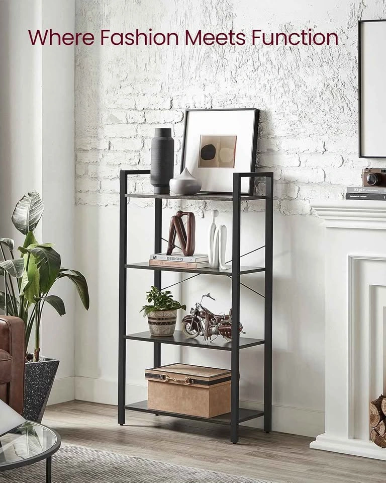 Brand New 4-Tier Charcoal Bookshelf - photo 5
