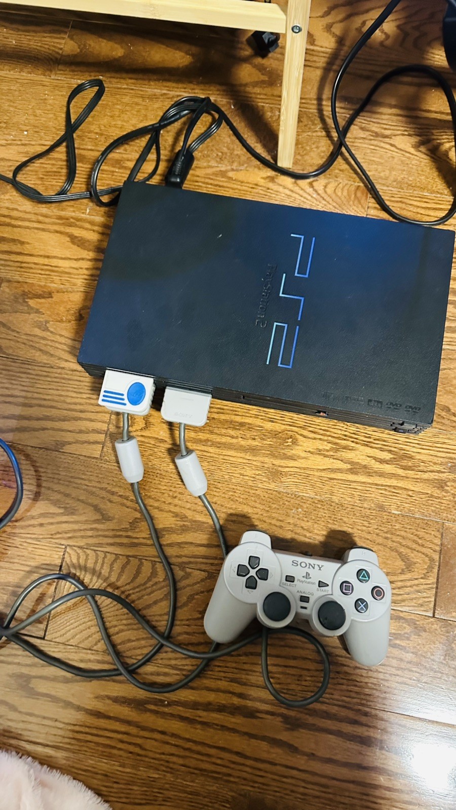 Sony PlayStation 2 PS2 SCPH-39001 Bundle 2 Controllers, NBA Stre - photo 4