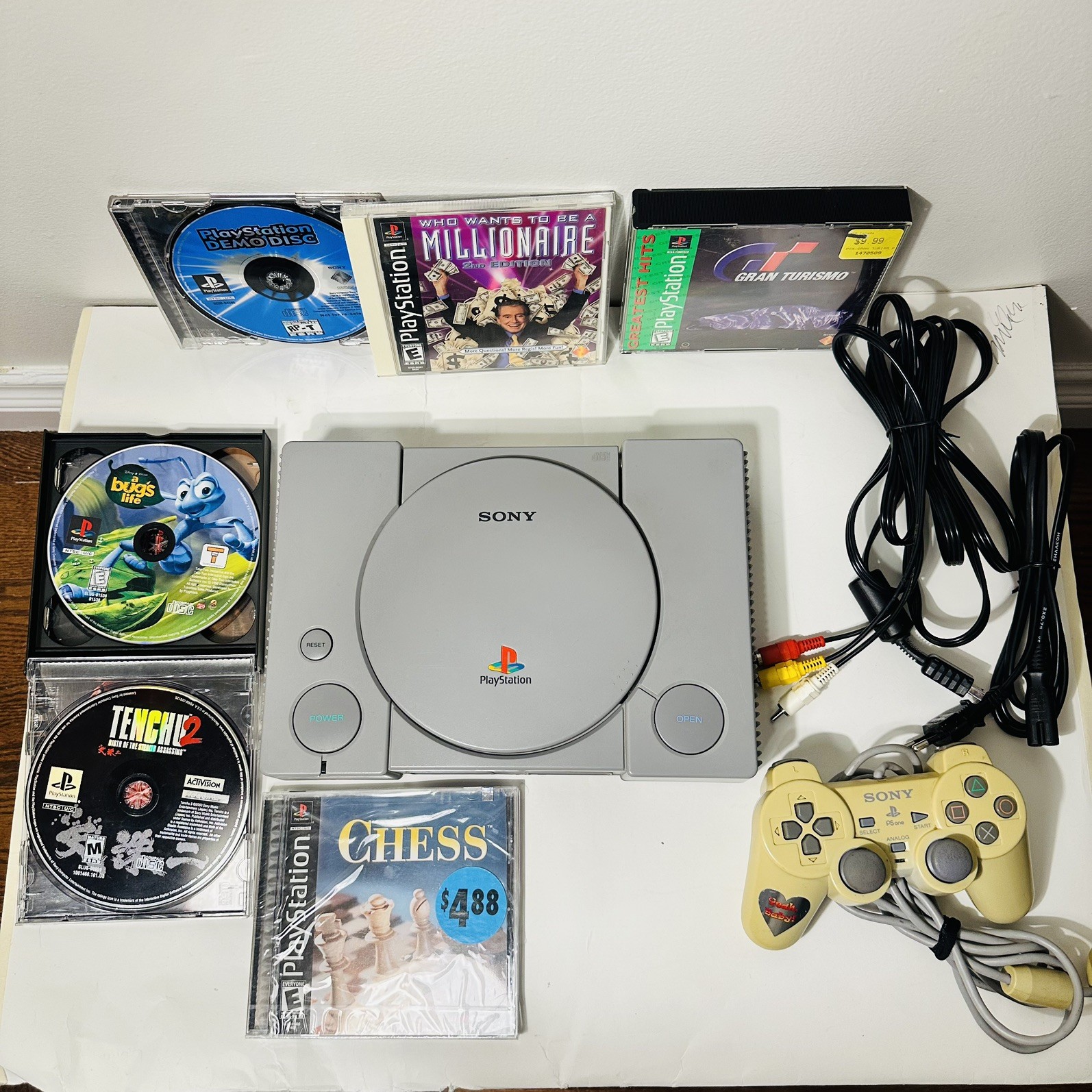 Sony PlayStation 1 PS1 Console Bundle SCPH-9001