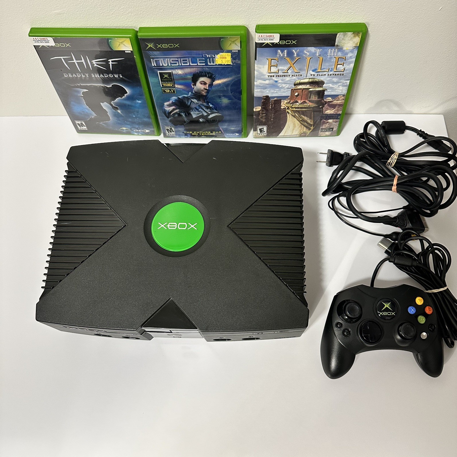 Original Microsoft Xbox Console Bundle Fully Tested OEM Controll