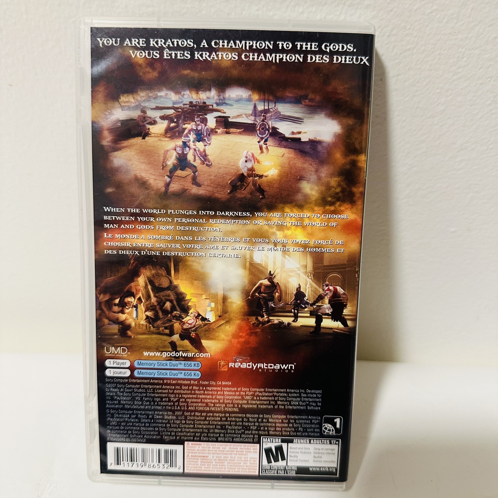 God of War: Chains of Olympus Sony PSP, CIB) Tested Working - photo 2