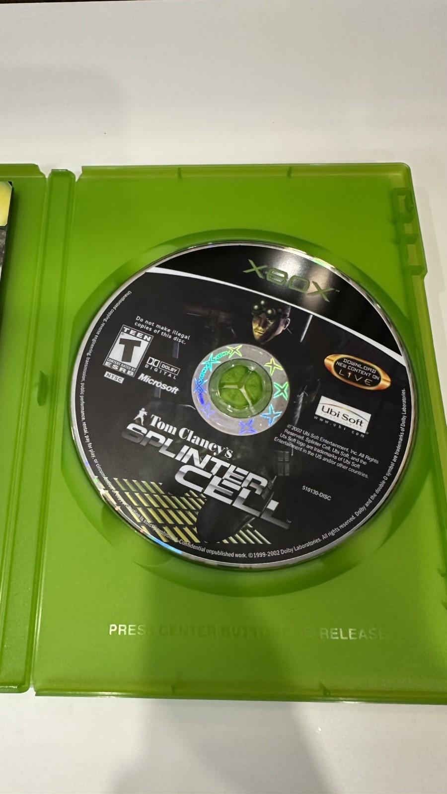 Splinter Cell - Microsoft Xbox CIB including manuals Tested Work - photo 3