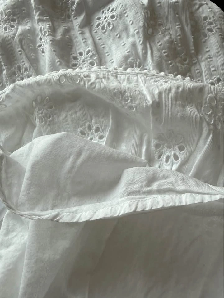 White Eyelet womens dress - photo 2