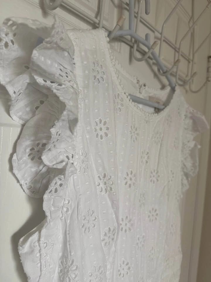 White Eyelet womens dress - photo 3