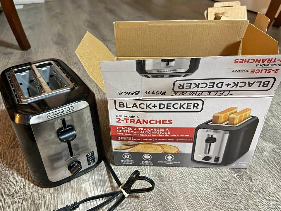 Black+Decker 2-Slice Toaster – Like New