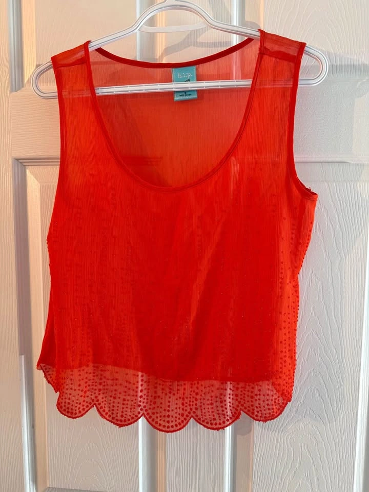 Beaded tank top