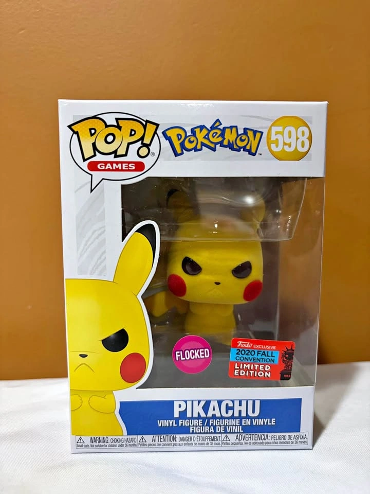 Pikachu (Angry) (Flocked) Funko Pop! #598