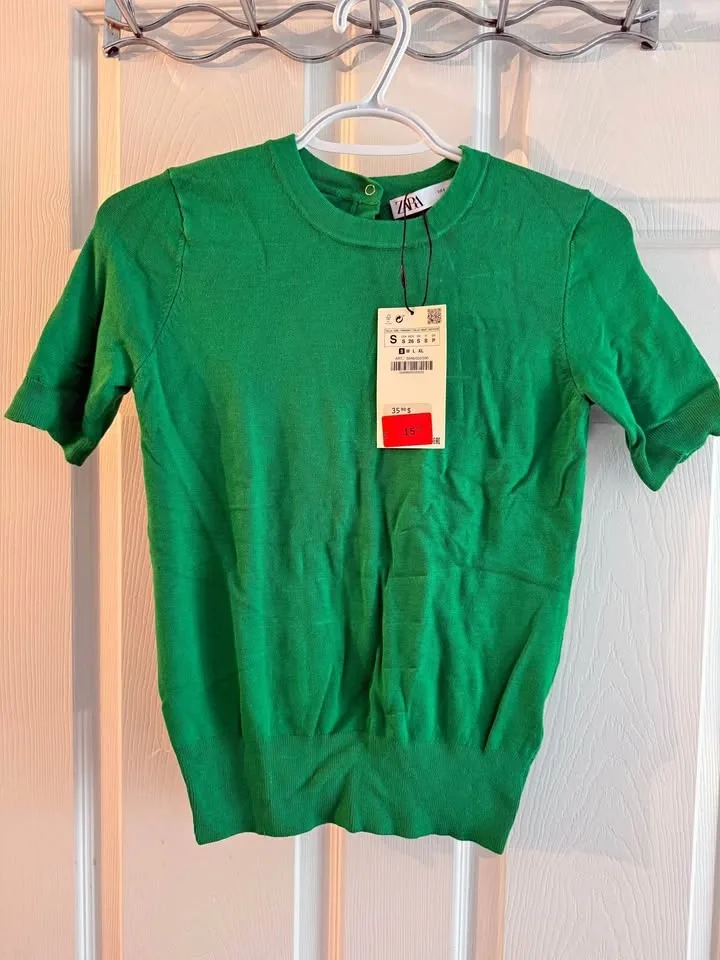 Zara green knitwear