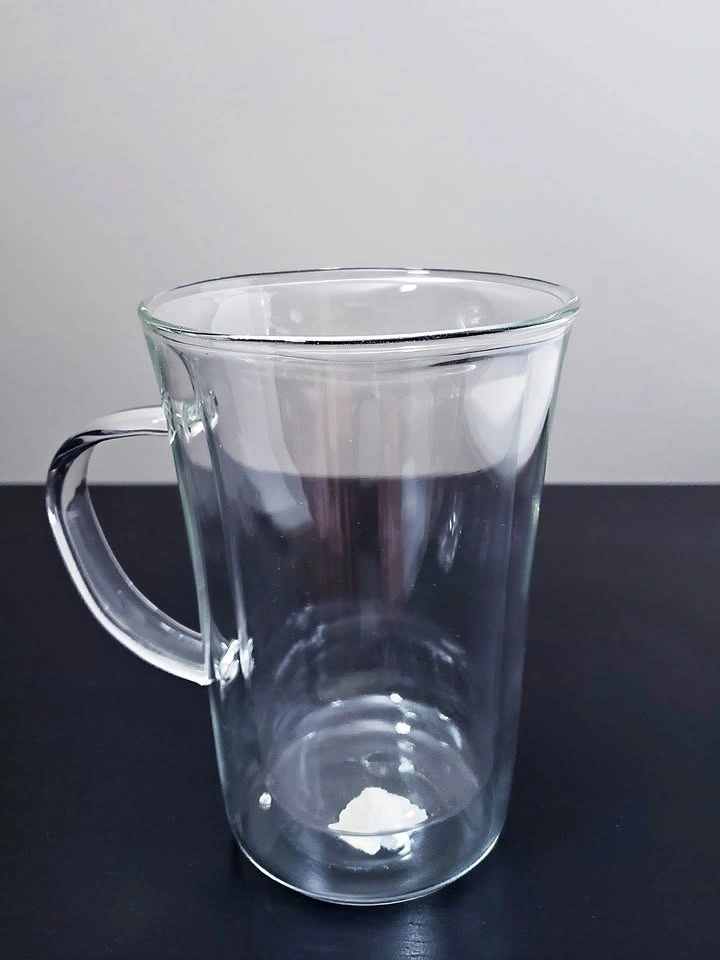 BRAND NEW! 17 oz Double Wall Insulated Glass Mug ⚽