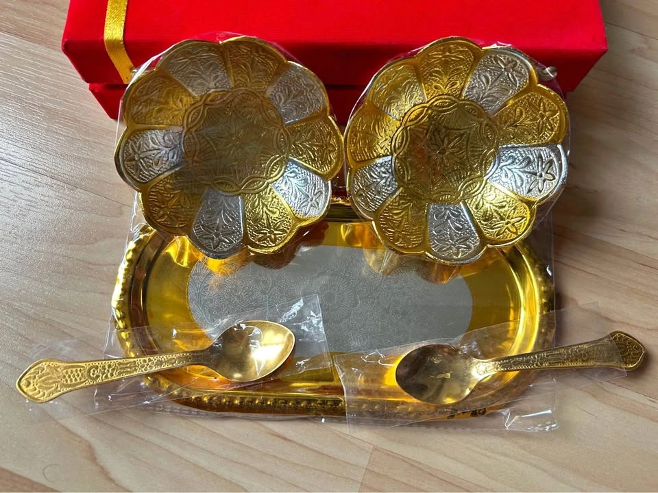 *New* Stock Gold and silver plated Bowl