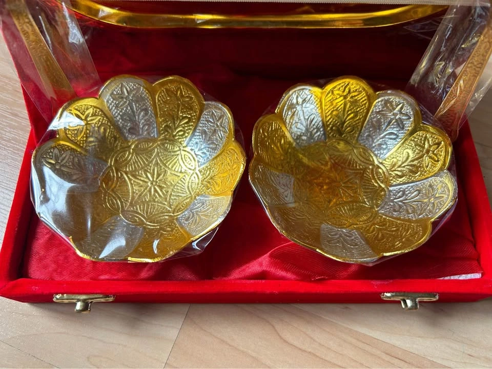 *New* Stock Gold and silver plated Bowl - photo 3