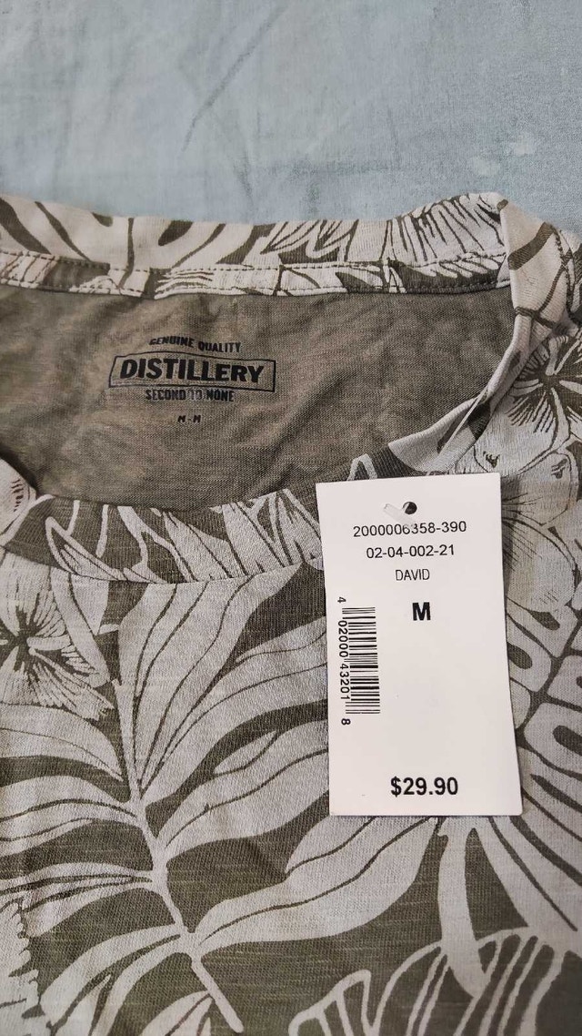 NWT Distillery Men's Floral T-Shirts - Size S & M - photo 4