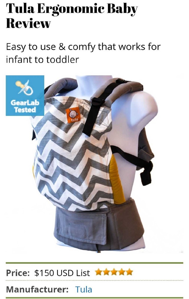Baby Tula Standard Carrier + Infant Insert Bundle