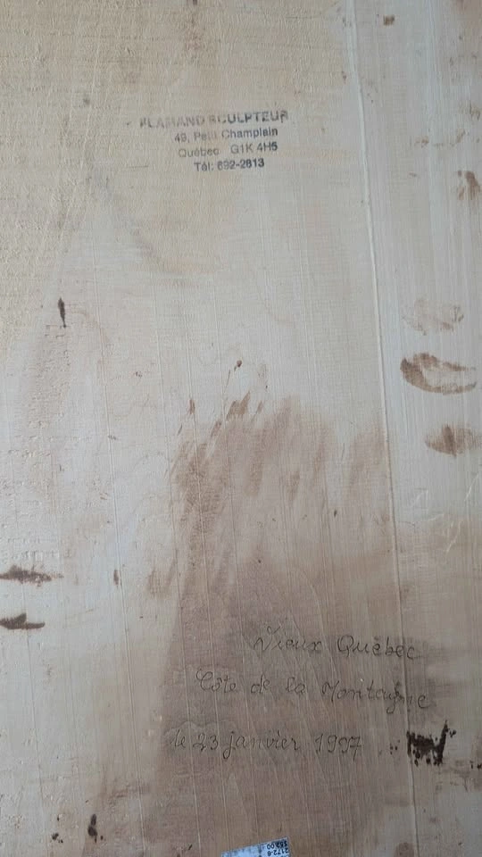 Hand-Carved Québec City Wood Wall Art – Château Frontenac - photo 2
