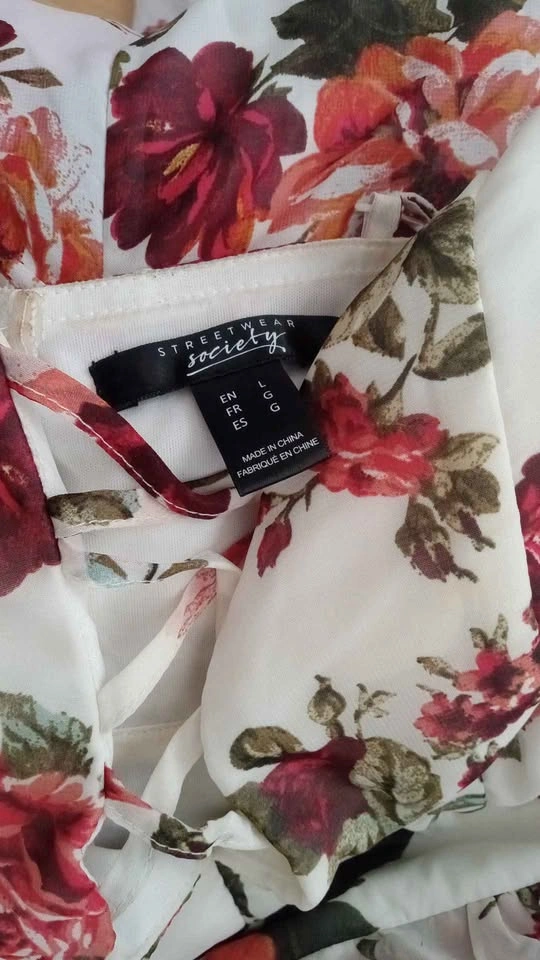 Streetwear Society Floral Maxi Romper Dress - photo 4