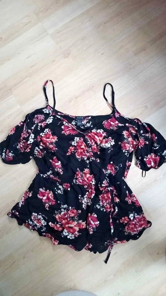 Floral Cold-Shoulder Romper