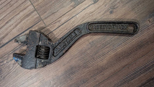 Gray 8 Inch Adjustable Wrench - photo 2