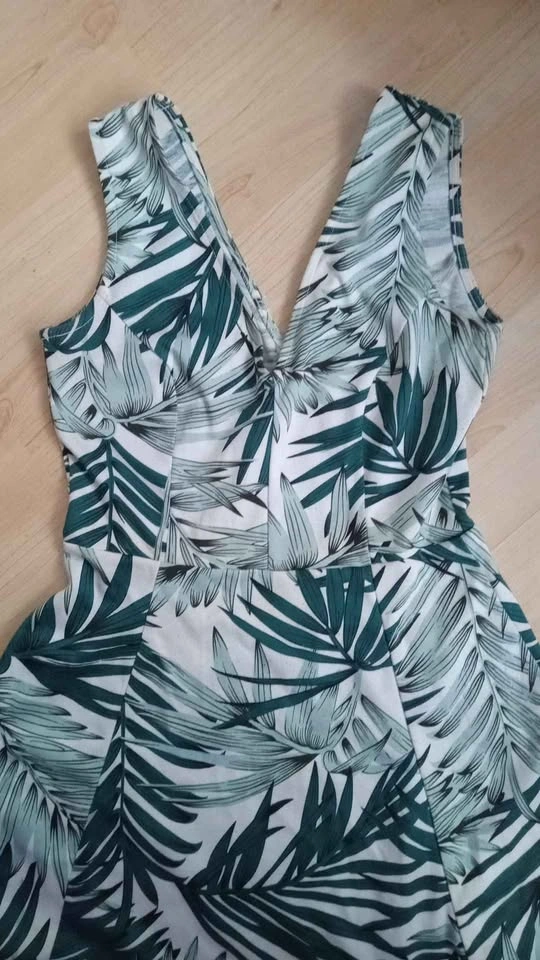 Tropical Palm Leaf Skater Dress - photo 3