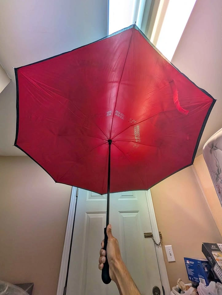 Huge Umbrella Black & Red