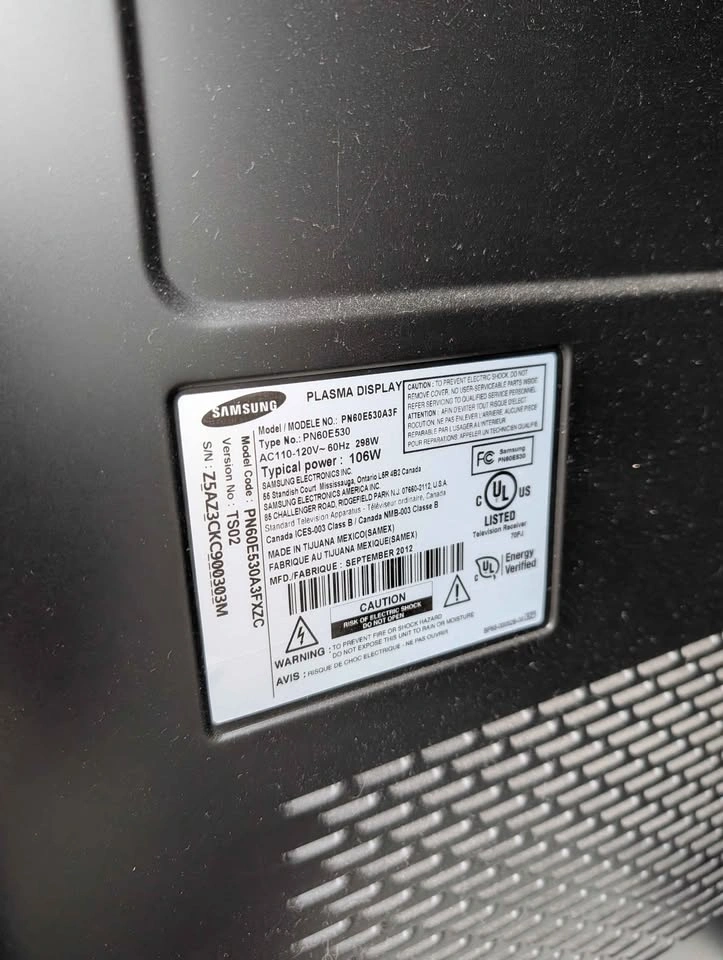 60" SAMSUNG PLASMA TV | FOR SALE - photo 2