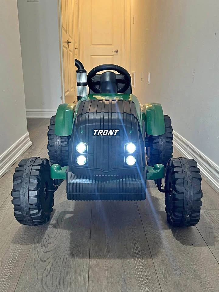 24V Kids Ride-On Tractor with Detachable Trailer & Remote