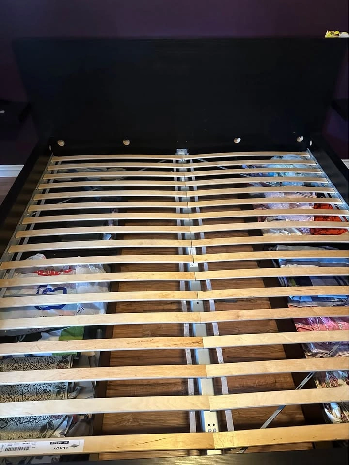 IKEA Malm King Bed Frame with Luröy Slats - photo 2