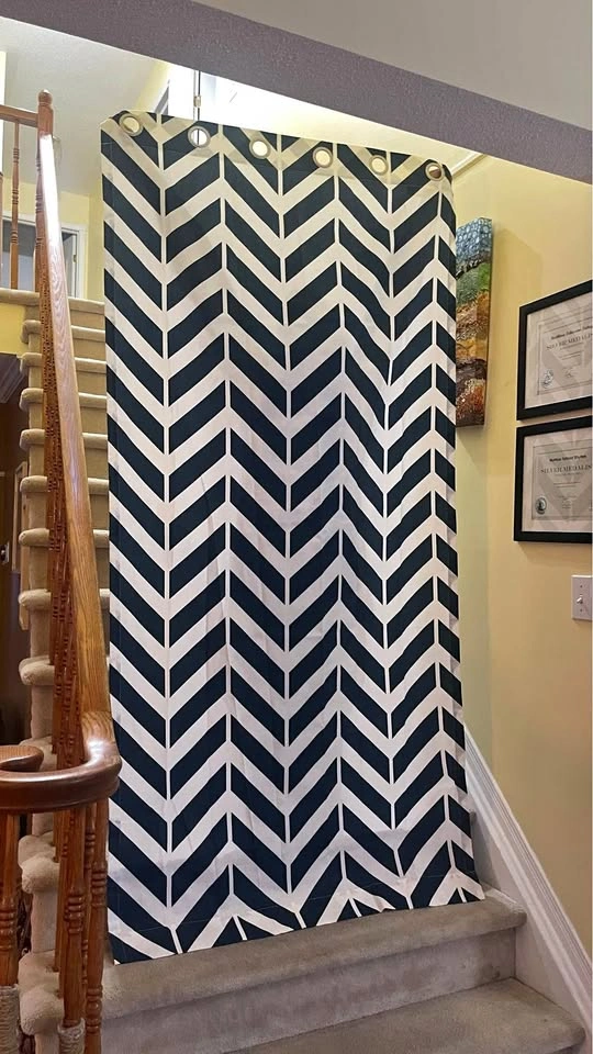 BRAND NEW: four-piece curtain set. MOVING SALE